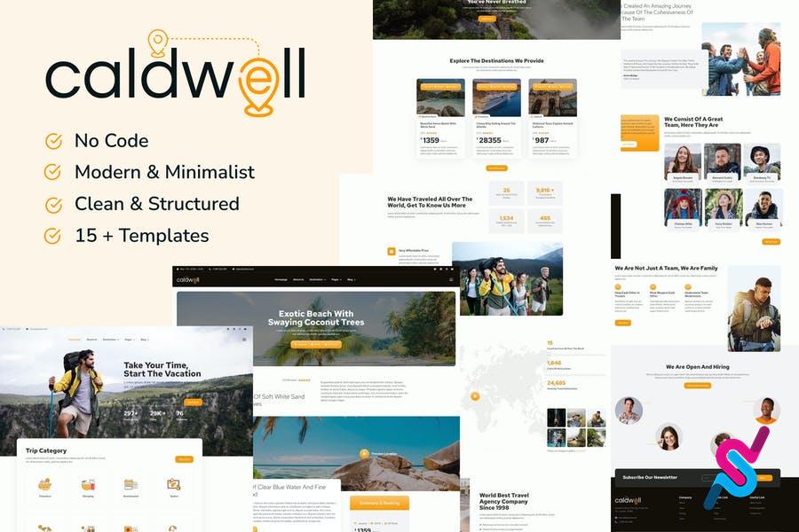 caldwell-tour-travel-elementor-template