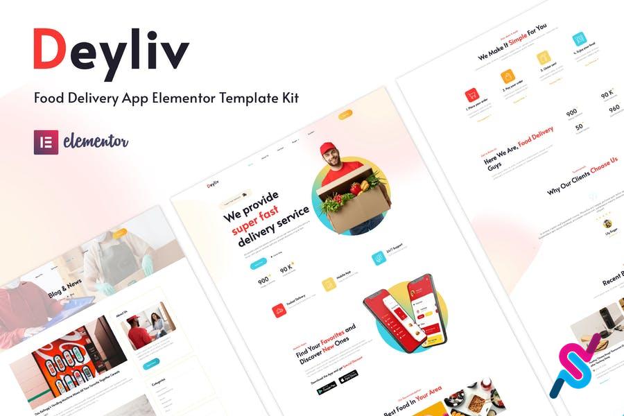 deyliv-food-delivery-app-elementor-template-kit