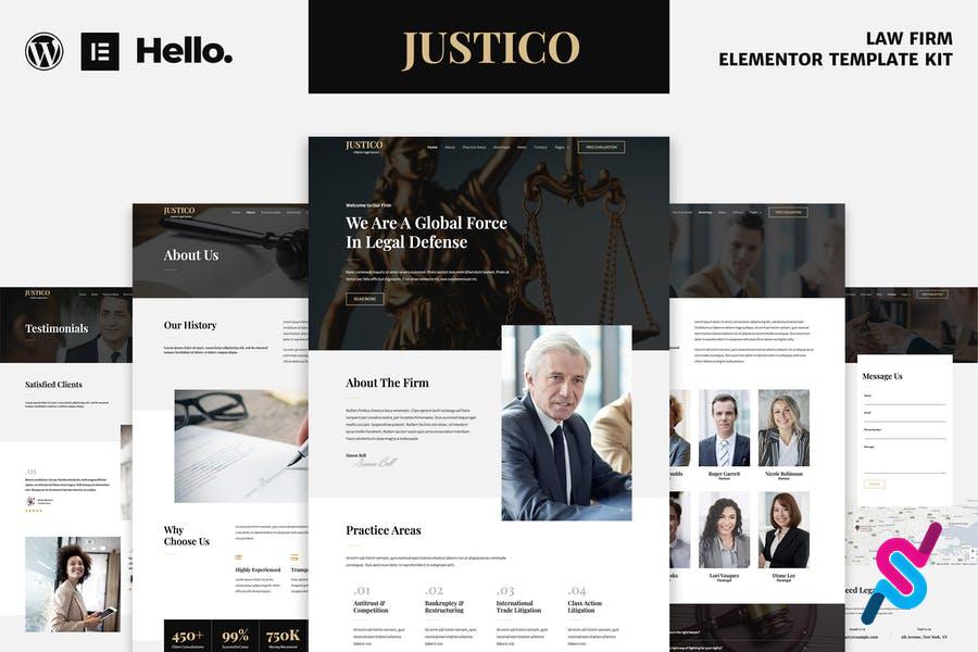 justico-law-firm-elementor-template-kit