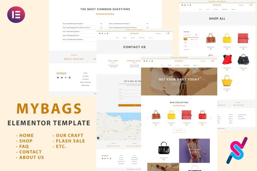mybags-modern-commerce-elementor-template-kit